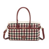 Borsa bauletto in ecopelle e tessuto tartan MB6341