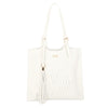 Borsa shopper in ecopelle con traforature e pochette interna MB014