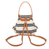 Zaino in iuta ed ecopelle Mariella Burani MB011