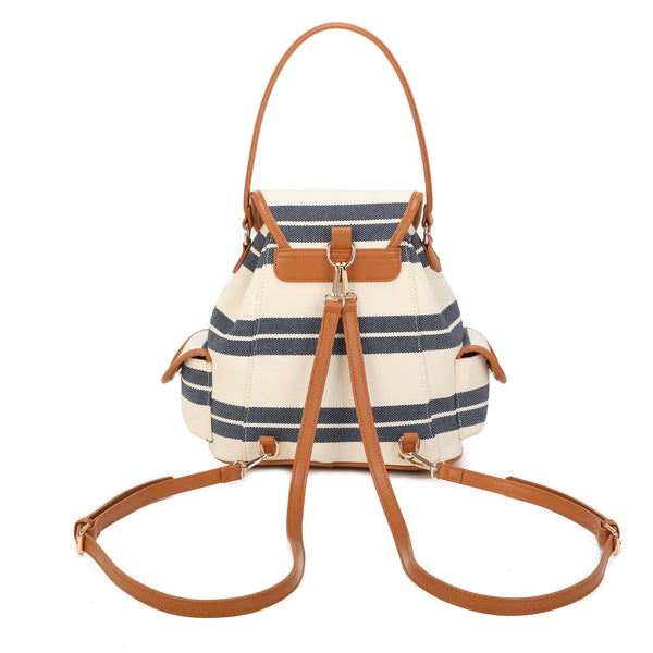 Zaino in iuta ed ecopelle Mariella Burani MB011