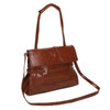 Borsa spalla e tracolla in ecopelle lucida effetto vintage EC6322