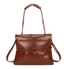 Borsa spalla e tracolla in ecopelle lucida effetto vintage EC6322