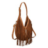 Borsa a spalla in ecopelle con frange scamosciate Enrico Coveri EC7096