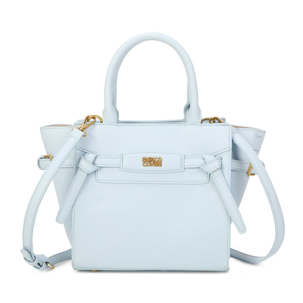 Borsetta a trapezio in ecopelle con cinghia decorativa Enrico Coveri EC2253