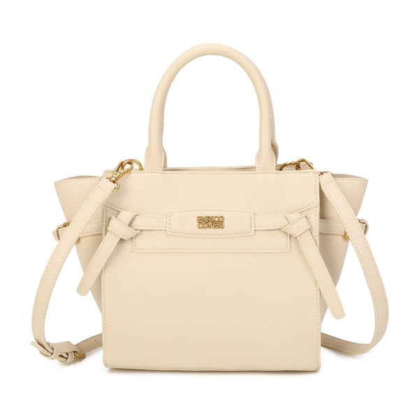 Borsetta a trapezio in ecopelle con cinghia decorativa Enrico Coveri EC2253