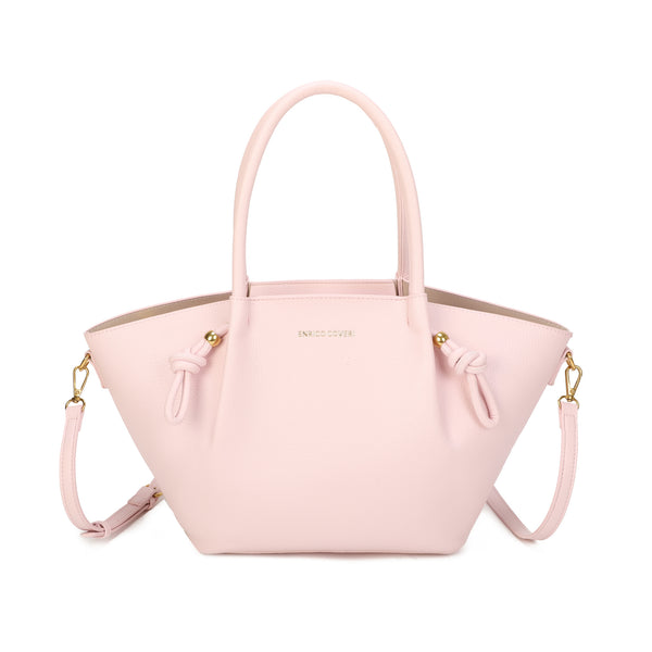 Borsa a mano in ecopelle ENRICO COVERI con lacci annodati decorativi EC2259