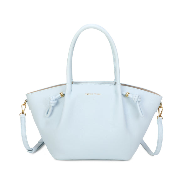 Borsa a mano in ecopelle ENRICO COVERI con lacci annodati decorativi EC2259