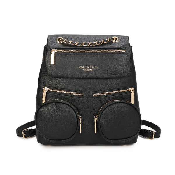 Zaino in ecopelle multitasche con catena intrecciata Valentino Creations VC2023