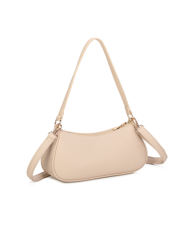 Borsetta in ecopelle a spalla con doppia tasca frontale ECG607