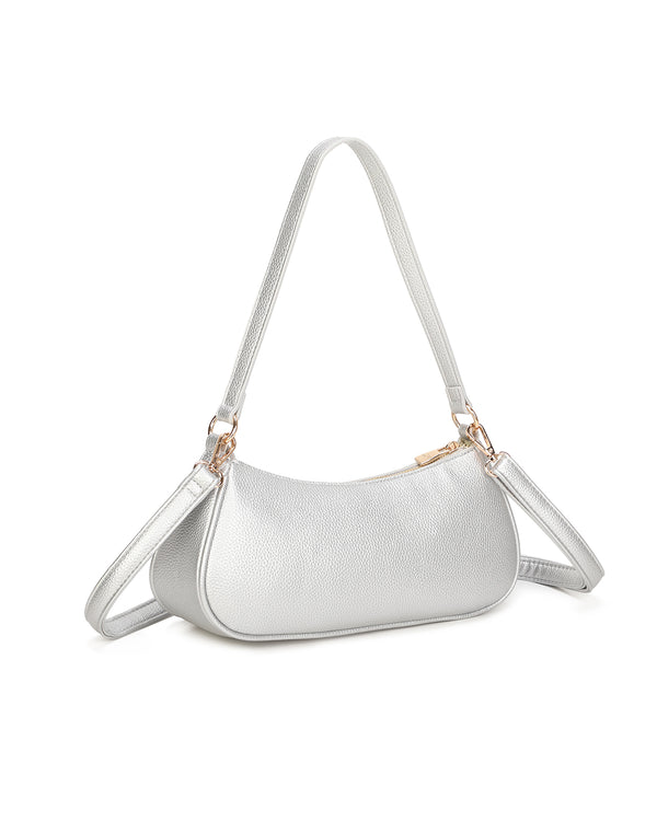 Borsetta in ecopelle a spalla con doppia tasca frontale ECG607