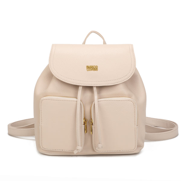 Zaino in ecopelle ENRICO COVERI con 2 tasche frontali EC7048