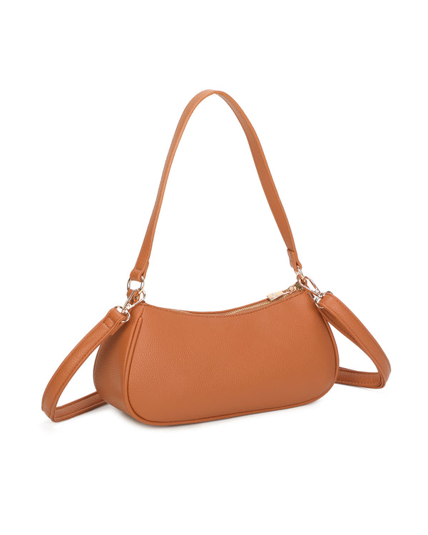 Borsetta in ecopelle a spalla con doppia tasca frontale ECG607