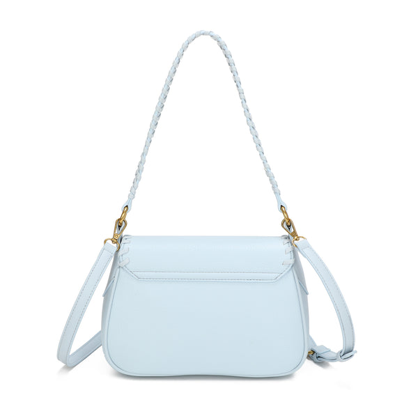 Borsa postino ENRICO COVERI in ecopelle con manico intrecciato EC7051