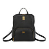 Zaino in ecopelle Enrico Coveri con chiusura turn lock e zip a 3 tasche EC2254