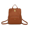 Zaino in ecopelle Enrico Coveri con chiusura turn lock e zip a 3 tasche EC2254