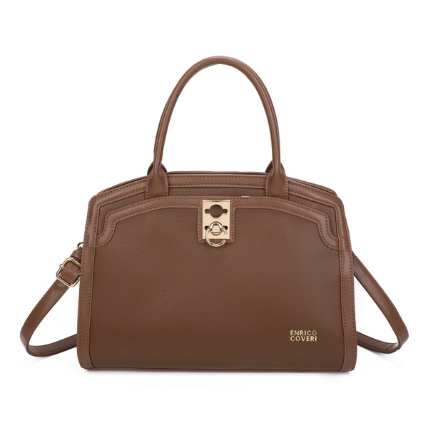 Borsa a mano stile 24 ore in similpelle Enrico Coveri EC5077