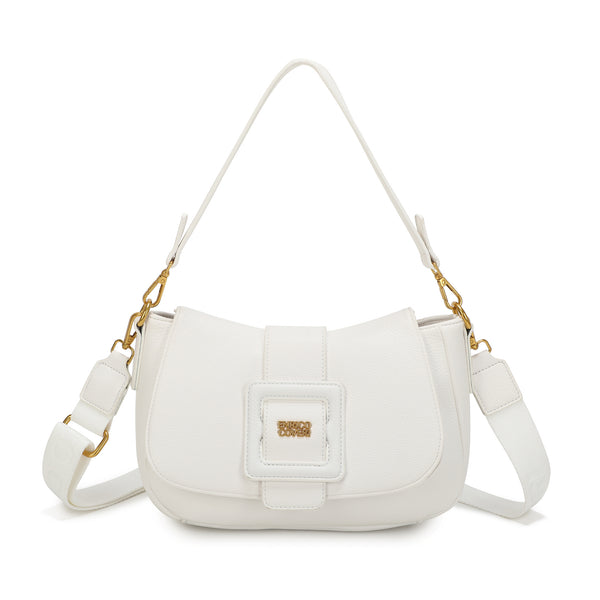 Borsa spalla con patta e dettaglio a fibbia stile Y2K in ecopelle Enrico Coveri EC6273