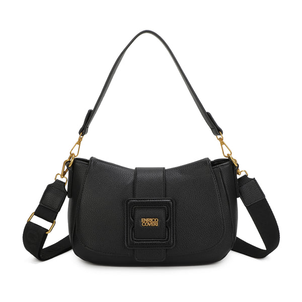 Borsa spalla con patta e dettaglio a fibbia stile Y2K in ecopelle Enrico Coveri EC6273