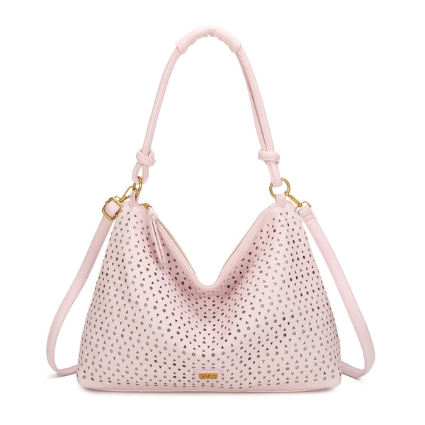 Borsa morbida a spalla in ecopelle traforata Enrico Coveri EC6272