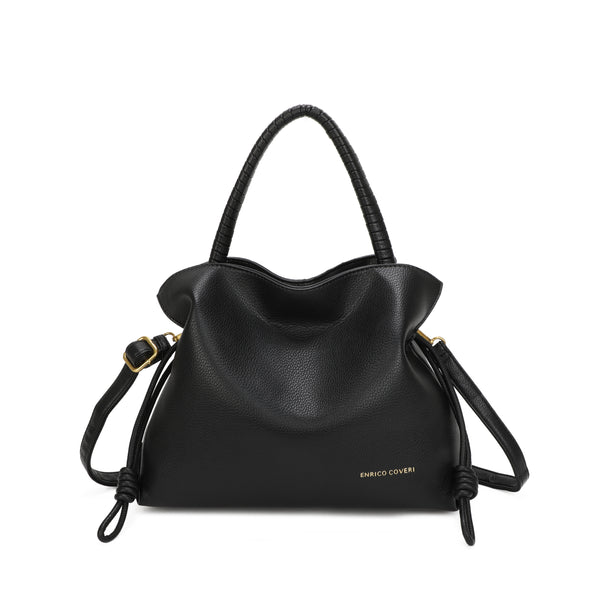 Borsa in similpelle shopper a sacco con coulisse Enrico Coveri EC5046