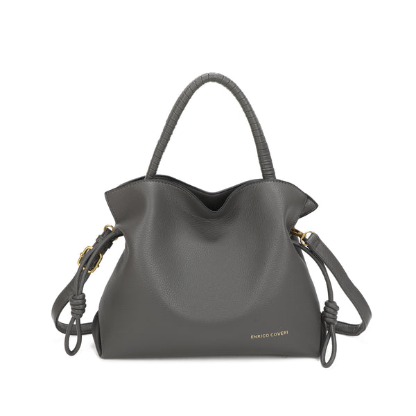 Borsa in similpelle shopper a sacco con coulisse Enrico Coveri EC5046