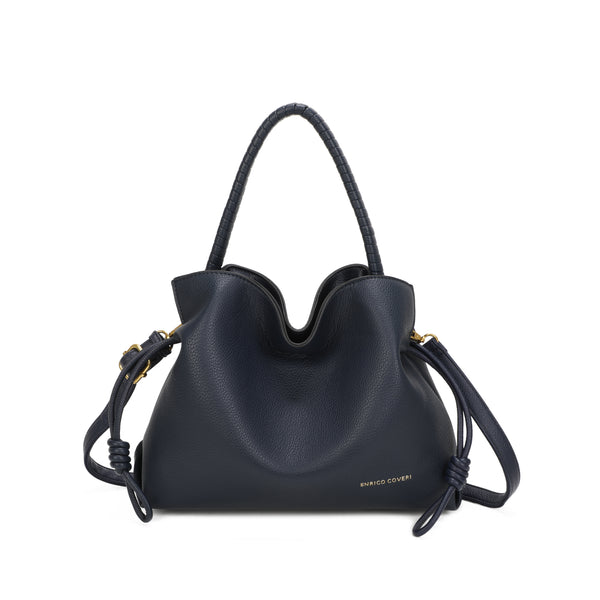 Borsa in similpelle shopper a sacco con coulisse Enrico Coveri EC5046