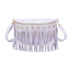 Marsupio ecopelle con frange e borchie Mariella Burani MB6319