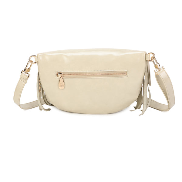 Marsupio ecopelle con frange e borchie Mariella Burani MB6319
