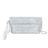 Borsa pochette gioiello con strass e chiusura a pergamena VC9001