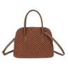 Borsa bauletto Mariella Burani in ecopelle scamosciata con logo impresso MB043