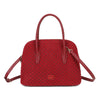 Borsa bauletto Mariella Burani in ecopelle scamosciata con logo impresso MB043