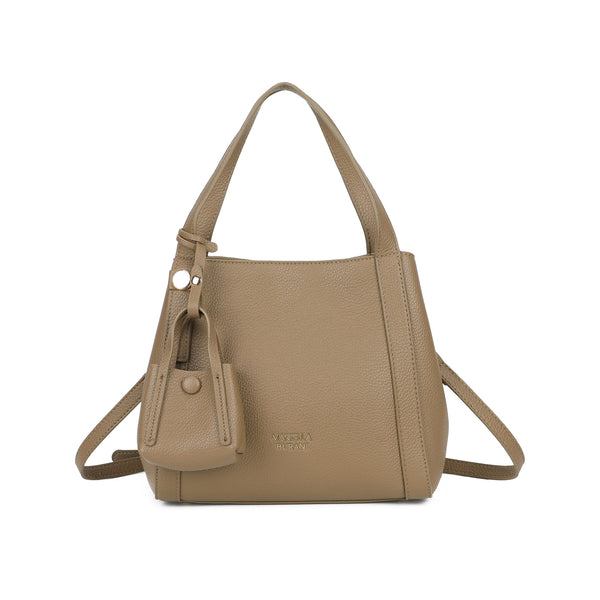 Borsa bauletto in ecopelle martellata con charm minibag Mariella Burani MB036