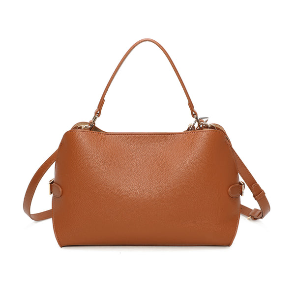 Borsetta bauletto in ecopelle con sacca interna rimovibile e portachiavi VA7075