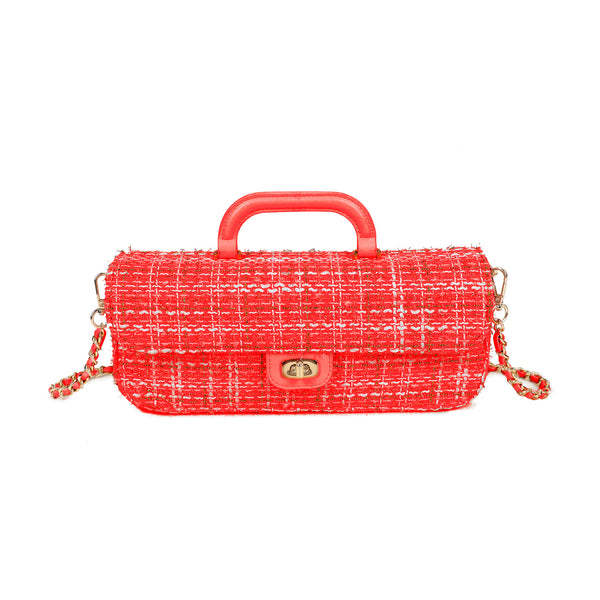 Borsa baguette in twill ed ecopelle Mariella Burani MB002