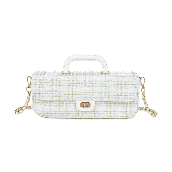 Borsa baguette in twill ed ecopelle Mariella Burani MB002