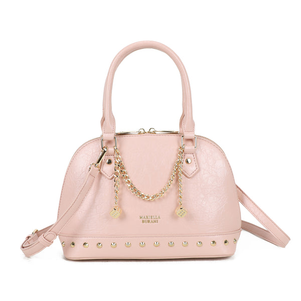 Borsa bauletto in ecopelle con charms e borchie Mariella Burani MB7064
