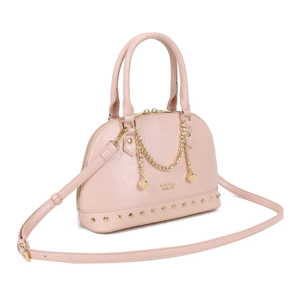 Borsa bauletto in ecopelle con charms e borchie Mariella Burani MB7064