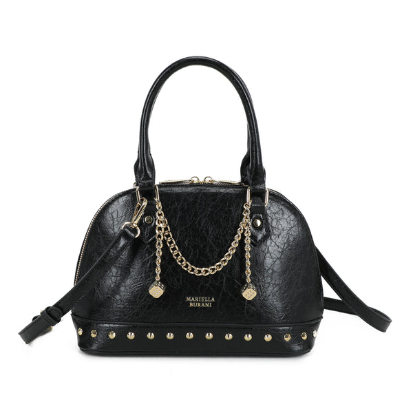 Borsa bauletto in ecopelle con charms e borchie Mariella Burani MB7064
