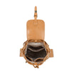 Zainetto in ecopelle con tasche e patta e chiusura a coulisse MB7062