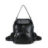 Zainetto in ecopelle con tasche e patta e chiusura a coulisse MB7062