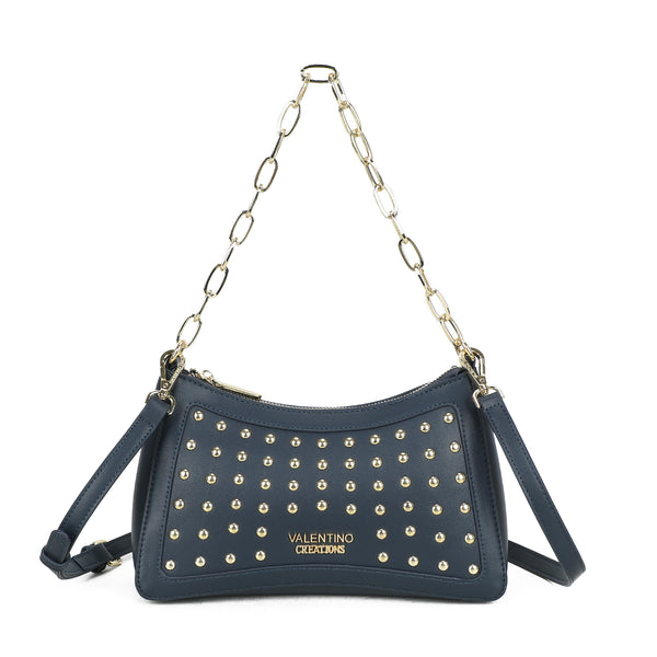 Borsetta in ecopelle Valentino Creations con manico a catena e borchie VC626
