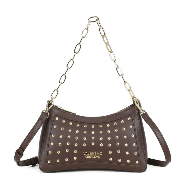 Borsetta in ecopelle Valentino Creations con manico a catena e borchie VC626