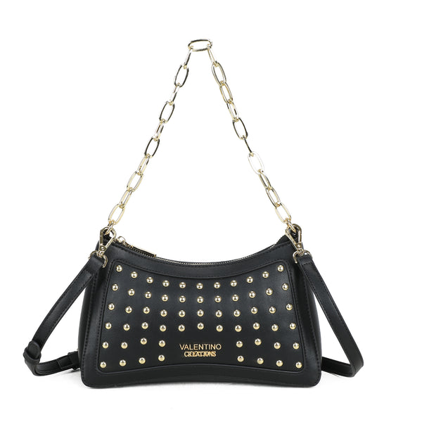Borsetta in ecopelle Valentino Creations con manico a catena e borchie VC626
