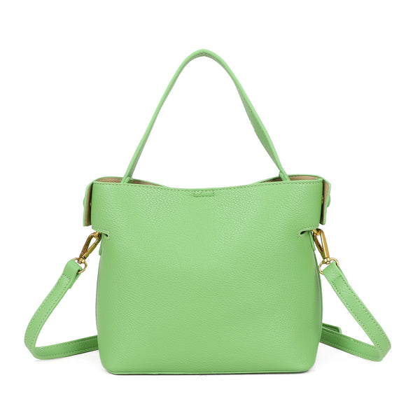 Borsa shopper in ecopelle Enrico Coveri con chiusura turn lock e pochette rimovibile EC2251