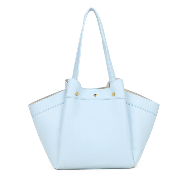 Borsa shopper a spalla in ecopelle con borchie e laccio decorativo Enrico Coveri EC2263