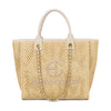 Borsa shopper in rafia ed ecopelle EC6275 Enrico Coveri