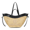 Borsa shopper mezzaluna in rafia ed ecopelle EC6276 Enrico Coveri