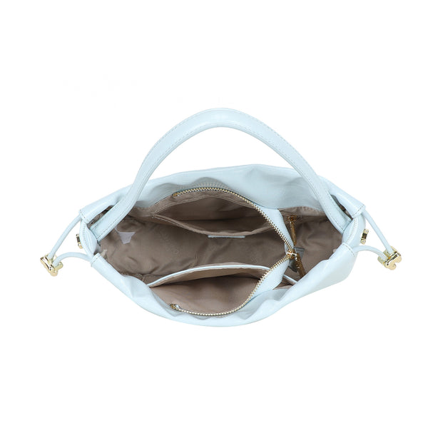Borsa in ecopelle lucida Valentino Creations con chiusura a coulisse VC524
