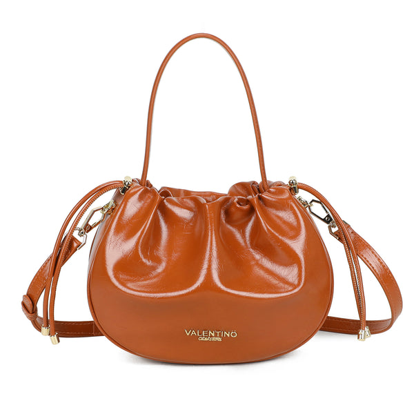 Borsa in ecopelle lucida Valentino Creations con chiusura a coulisse VC524