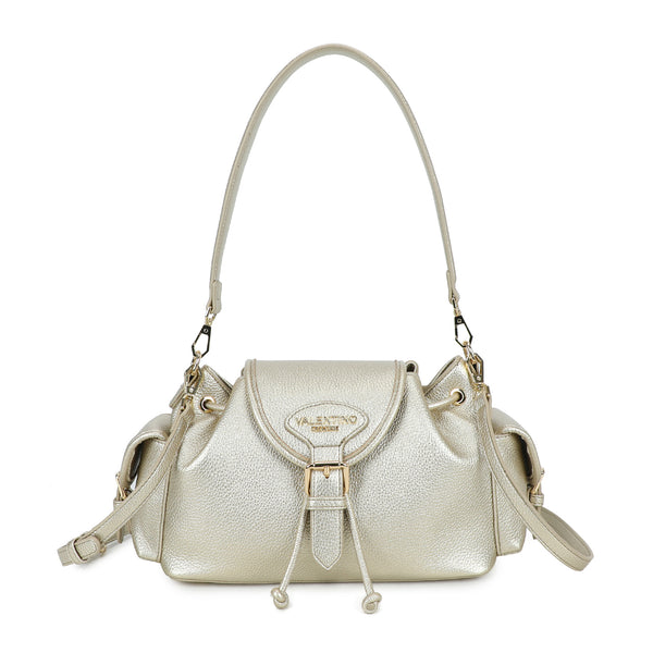 Borsa a spalla in ecopelle con patta e tasche laterali VC2012